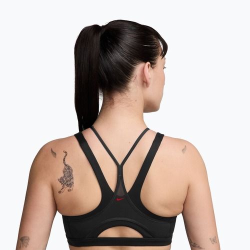 Training bra Nike One black/smoke grey/university red