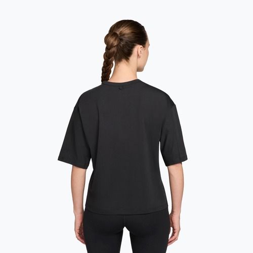 Women's training shirt Nike 24.7 ImpossiblySoft Light black/dark smoke grey