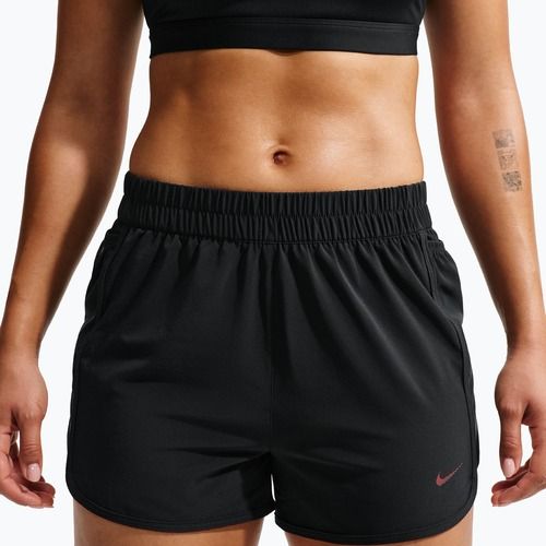 Women's training shorts Nike One black/black/university red