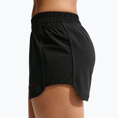 Women's training shorts Nike One black/black/university red
