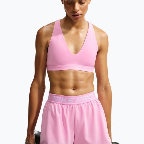 Training bra Nike Indy Strappy pink rise/black