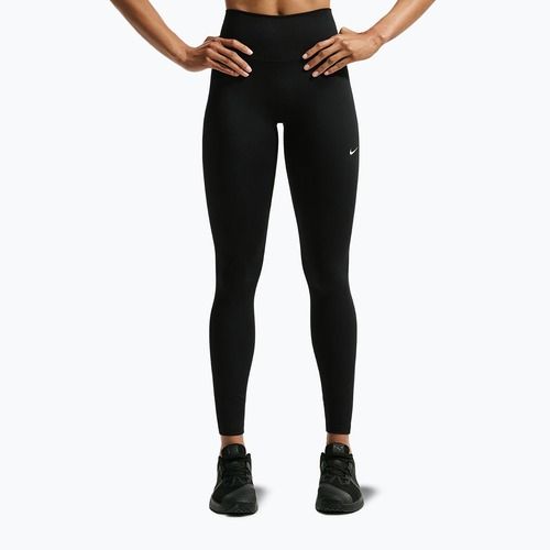 Women's leggings Nike One black/black/university red/white