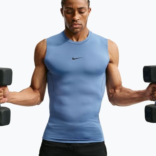 Men's training shirt Nike Pro indigo storm/black