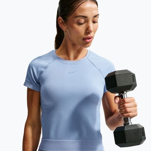 Women's training shirt Nike Pro Seamless work blue