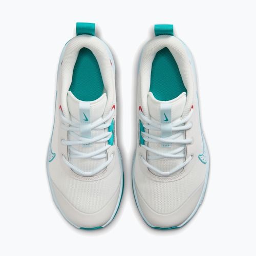 Nike Omni Multi-Court shoes in off white/energy/glacier blue
