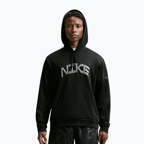 Men's training sweatshirt Nike Dri-FIT UV Pullover Hoodie black/white