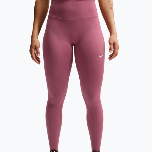 Women's leggings Nike One Seamless Front pink smoke/white