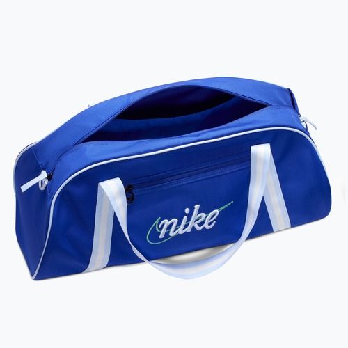 Women's training bag Nike Gym Club Retro 24 l old royal/hydrogen blue/hydrogen blue