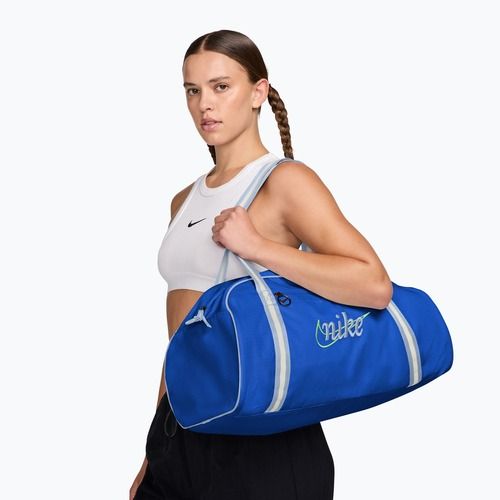 Women's training bag Nike Gym Club Retro 24 l old royal/hydrogen blue/hydrogen blue