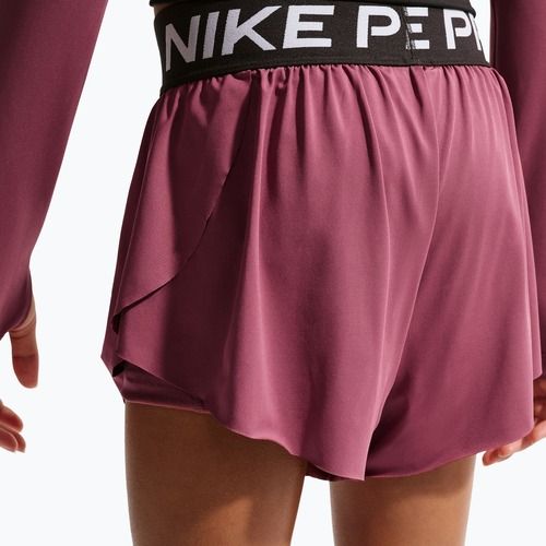 Children's shorts Nike Pro pink smoke/black/white