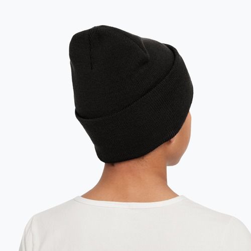 Children's winter hat Nike Peak black heather/white