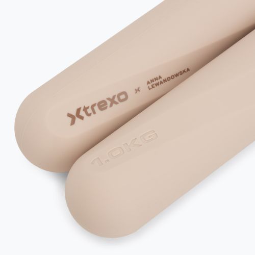 Dumbbell set XTREXO x Anna Lewandowska Bars 210 Beige