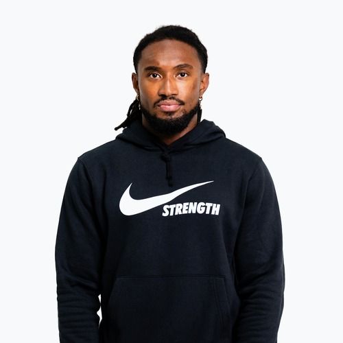 Men's sweatshirt Nike Strength Hoodie black/white