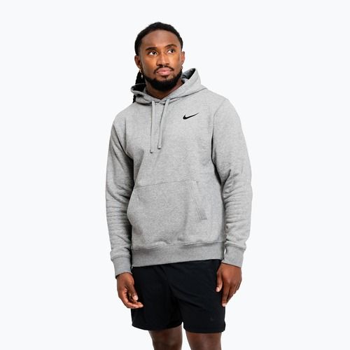 Men's sweatshirt Nike Strength S&C Hoodie heather grey/black