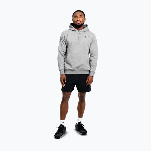 Men's sweatshirt Nike Strength S&C Hoodie heather grey/black