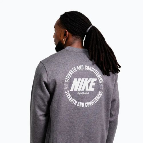 Men's sweatshirt Nike Strength S&C Crewneck charcoal/white