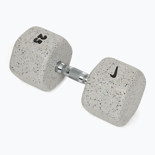 Rubber-coated dumbbell Nike Strength Grind Dumbbell 25 kg wolf grey