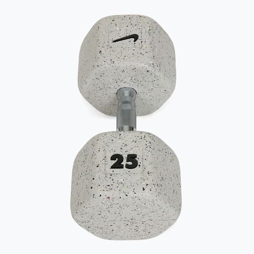 Rubber-coated dumbbell Nike Strength Grind Dumbbell 25 kg wolf grey