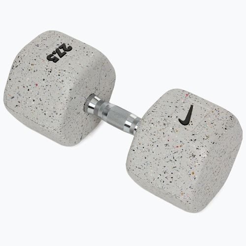 Rubber-coated dumbbell Nike Strength Grind Dumbbell 27,5 kg wolf grey