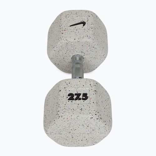 Rubber-coated dumbbell Nike Strength Grind Dumbbell 27,5 kg wolf grey