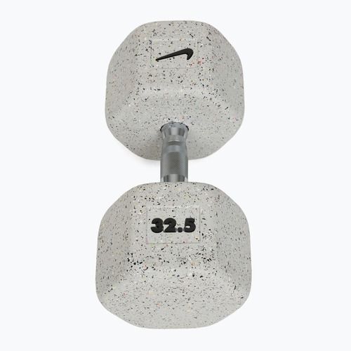Rubber-coated dumbbell Nike Strength Grind Dumbbell 32,5 kg wolf grey