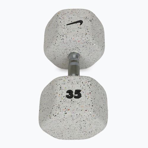 Rubber-coated dumbbell Nike Strength Grind Dumbbell 35 kg wolf grey