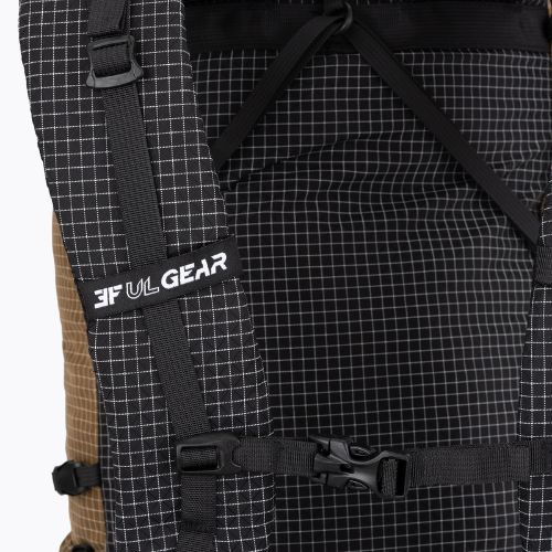 Hiking backpack 3F UL Qidian Pro 46+10L Brown
