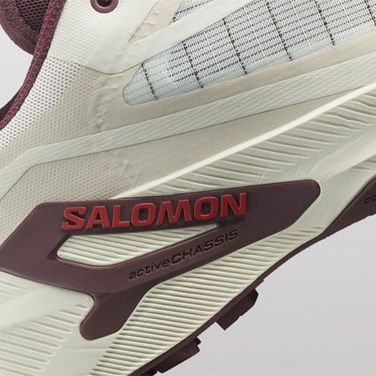 Women's running shoes Salomon Genesis 2 gray violet/safety yellow
