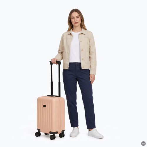 Cabin travel suitcase Kadva Domingo Pink