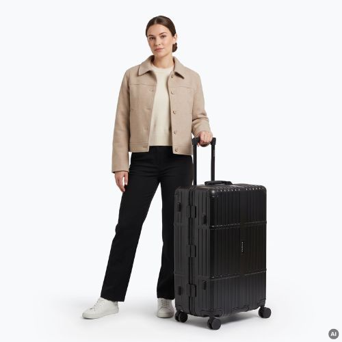 Large travel suitcase Kadva Tigre 96l Black