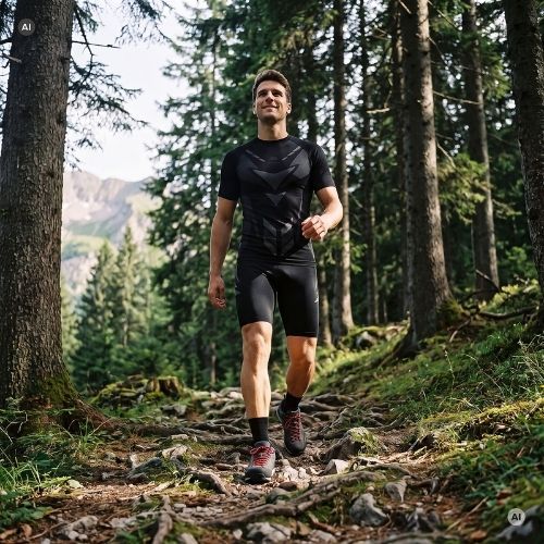 Men's thermal underwear set KADVA Alpinestep Thermo SH Light Plus Set Black