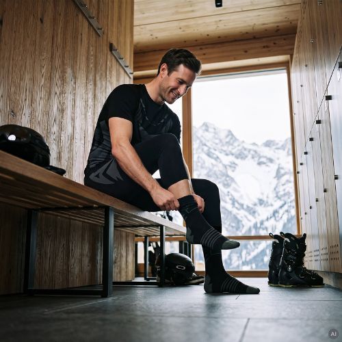 Men's thermal underwear set KADVA Alpinestep Thermo SH Light Plus Set Black
