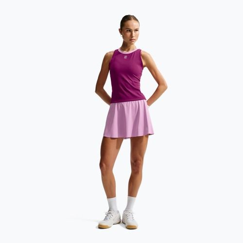 Kids tennis t-shirt Nike Court Advantage true berry/white