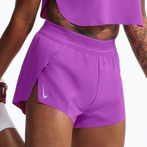 Women's running shorts Nike AeroSwift Dri-Fit ADV Mid-Rise 3" vivid purple/purple pulse