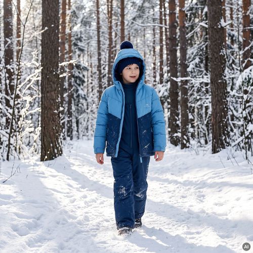 Children's insulated jacket Kadva Zippi KDG WP 5K/3K blue