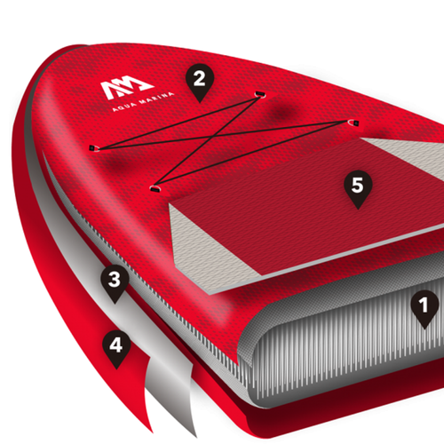 Aqua Marina Monster SUP board 3.66m red BT-21MOP