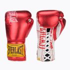 Everlast Fight Leather boxing gloves red