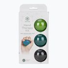 Massage balls Gaiam Restore Hand Therapy Knit green/yellow/black