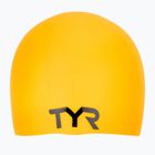TYR Wrinkle Free swimming cap yellow