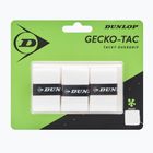 Dunlop Gecko-Tac Overgrip squash racquet wrap 3 pcs white