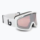 Bollé Y7 OTG ski goggles white matte/vermillon gun