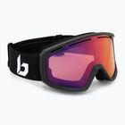 Ski goggles Bollé Y7 OTG black matte/volt ruby