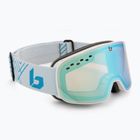 Ski goggles Bollé Nevada Small white metallic blue matte/azure