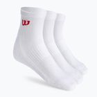 Wilson Quarter men's tennis socks 3 pairs white WRA803101