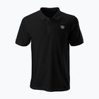 Men's tennis shirt Wilson Stripe Polo black WRA789707