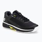 Men's tennis shoes Wilson Rush Lite 5 Clay black/white/safety yellow