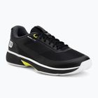 Men's tennis shoes Wilson Rush Lite 5 black/white/safety yellow