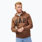 Men's GAP V-Heritage Logo FZ SNL sweatshirt cozy brown