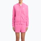 Women's Reebok Small Logo French Terry FZ sweatshirt true pink
