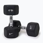 Rubber-coated dumbbell Nike Strength Hex Dumbbell 12,5 kg black/white